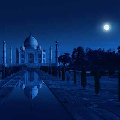 Night Vision of Taj Mahal